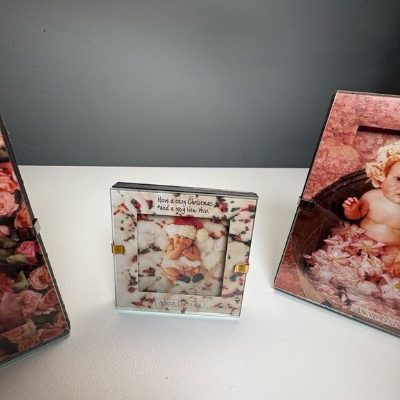 Anne Geddes Lot Of 3 Framed Art Multi-color Baby Photography Nursery Collectible - Picture 3 of 5
